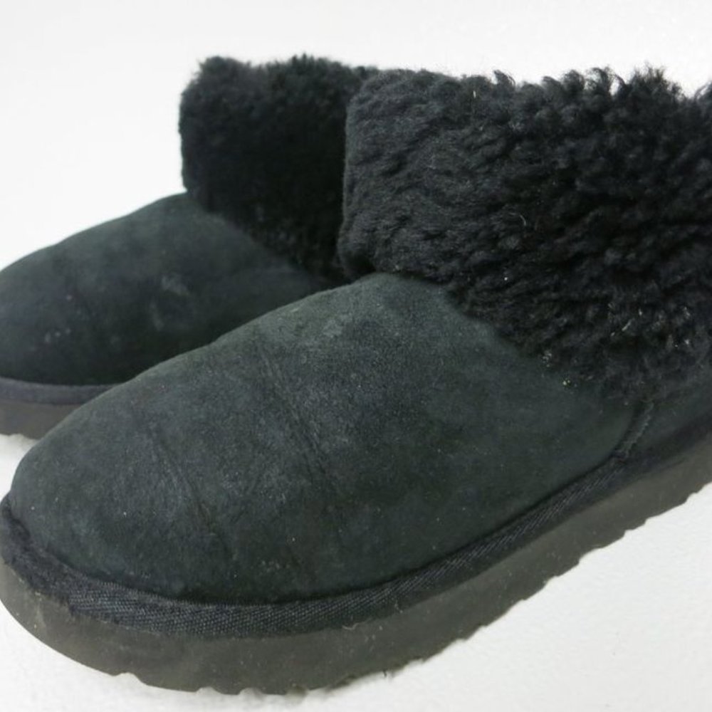 UGG Australia Classic Mini Fluff Women's Sheepskin Ankle Boots 6